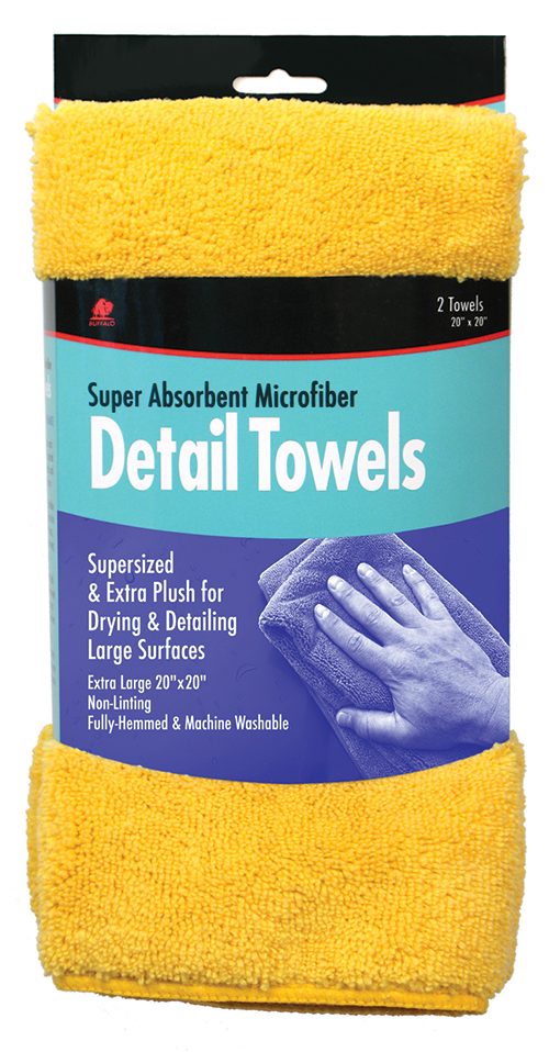 Buffalo 65004 Microfiber Detail Towels 2Pk