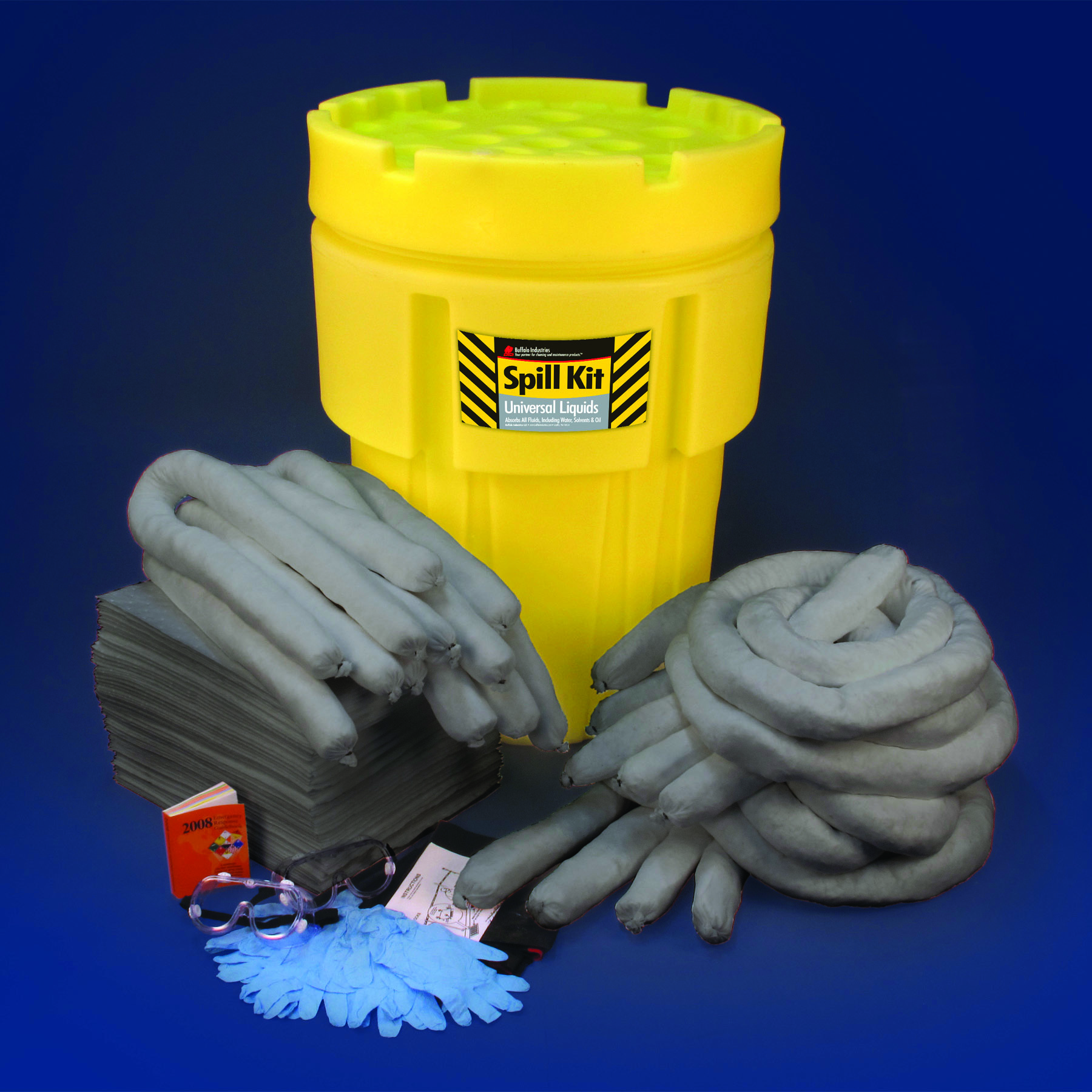 30 Gallon 92020 Buffalo Industries Universal Poly-Overpack Spill Kit 