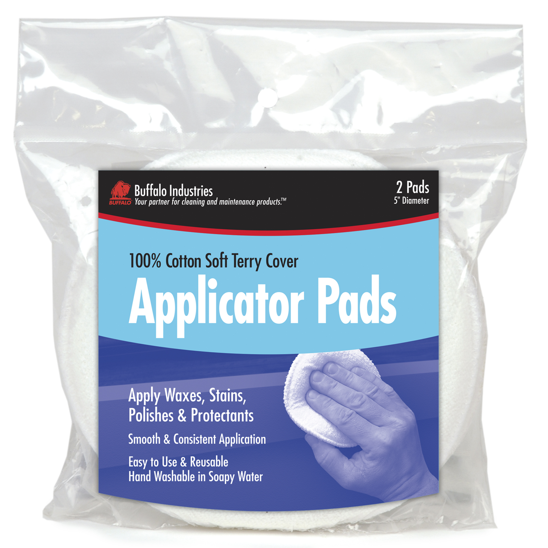 Car Wax Applicator Pads, Great Value Terry Cloth Applicator Pads - Pack 48  each