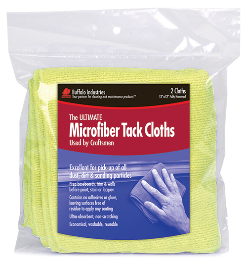 Buffalo 65008 Ultimate Microfiber Tack Cloth 2Pk