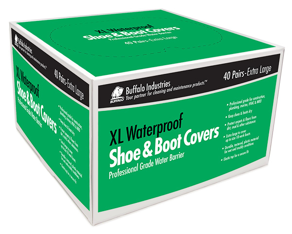 Buffalo 68404-XL-Waterproof-Shoe-Boot-Cover-50-Pr-Box