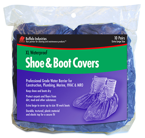 Buffalo 68403 XL Waterproof Shoe and Boot Cover 10 Pr