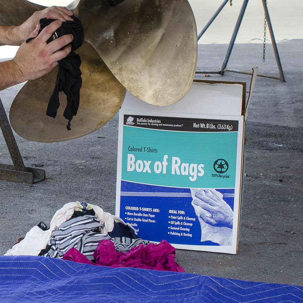 Box of Recycled Colored Rags